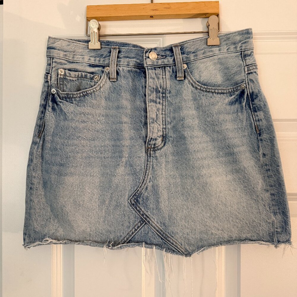 Pistola Kat Cutoff Denim Miniskirt